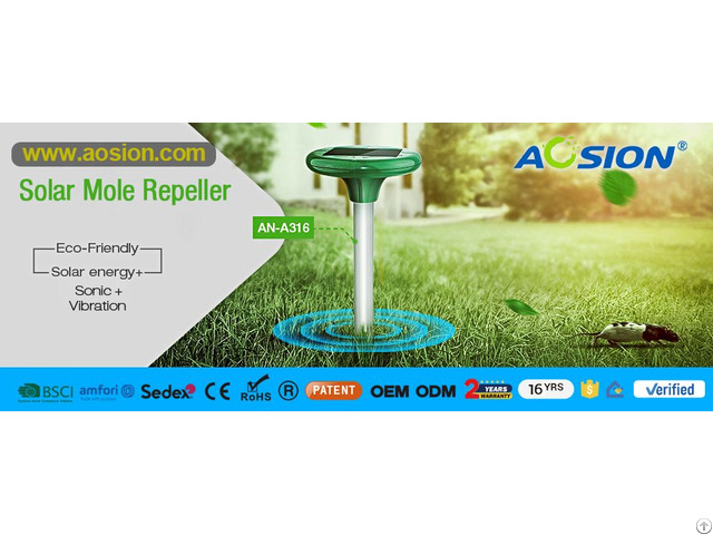 Solar Mole Repeller