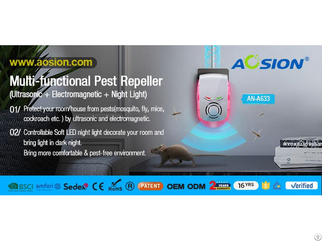 Electromagnetic And Ultrasonic Pest Repeller