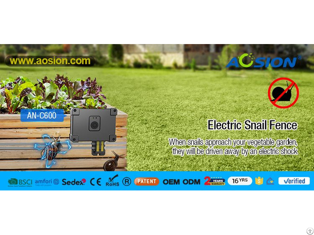 Electric Snail Slug Fence