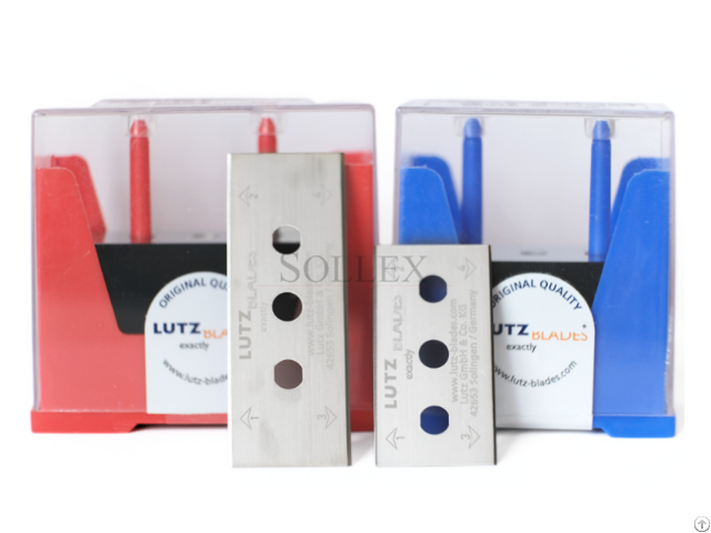 Lutz Razor Blades With 3 Holes For Plastic Film And Foil