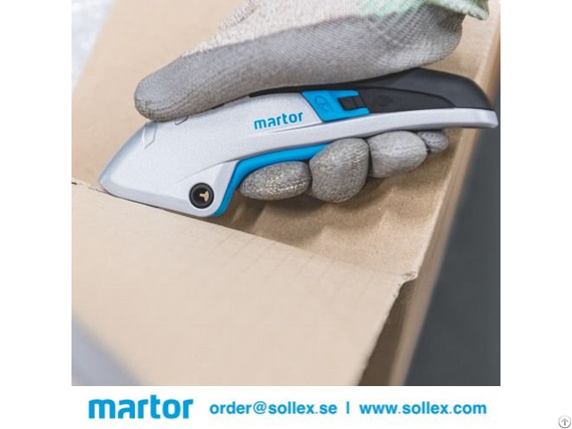 Martor Secupro Martego 122001 Squeeze Grip Safety Knife With Fully Automatic Blade Retraction