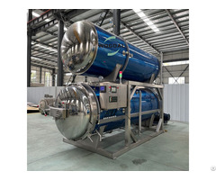 Tuna Cooker Double Door Horizontal Pressure Sterilization Pot Food Retort Machine