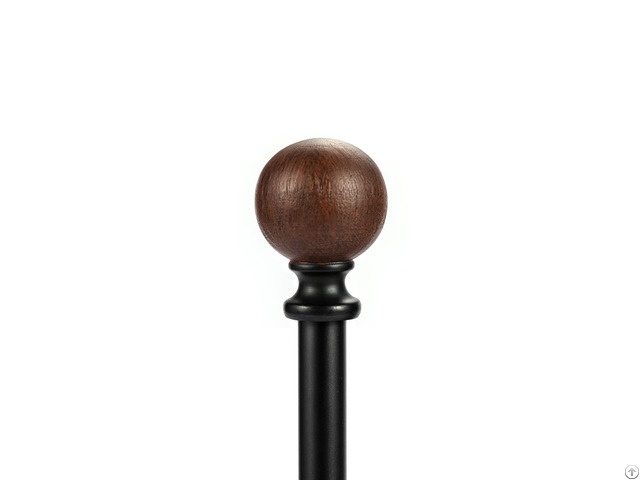 Modern And Luxury Black Resin Curtain Rod