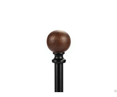 Modern And Luxury Black Resin Curtain Rod
