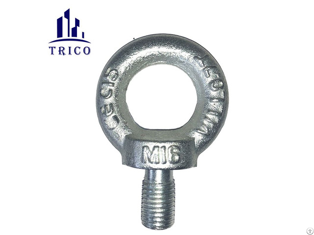Zinc Plated Drop Forged Din580 Eye Screw Bolts For Fastener
