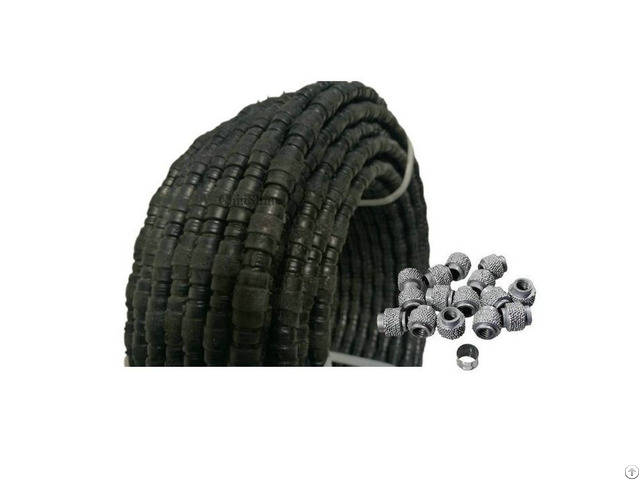 China Oem Diamond Vacuum Brazed Wire Saw Rope For Construction Reinforced Concrete Supplier