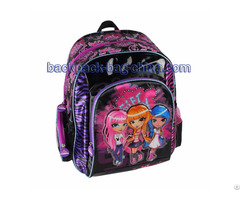 Three Girls Print School Bookbag