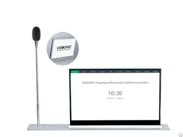 Retractable Ultra Thin Screen With Mic And Name Plate