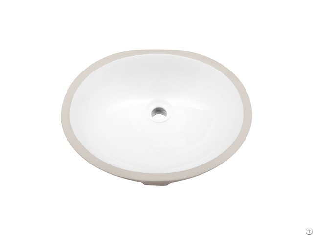 Ceramic Undermount Bathroom 17 In Oval Sink Large Supply Bmu 1714