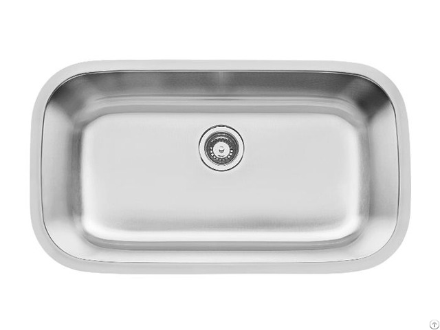 Drawn Kitchen Sink Undermount Single Bowl No Anti Dumping Duty Ss 3218s