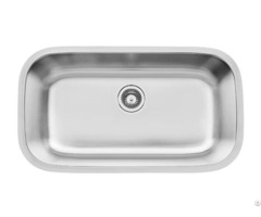 Drawn Kitchen Sink Undermount Single Bowl No Anti Dumping Duty Ss 3218s