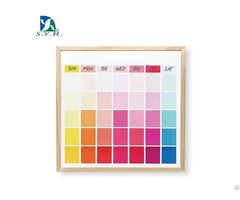 Magnetic Color Calendar Whiteboard