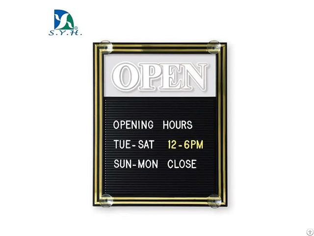 Suction Mounted Slotted Letter Board