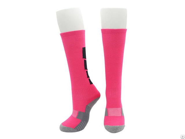 Custom Pink Youth Football Socks