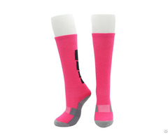 Custom Pink Youth Football Socks