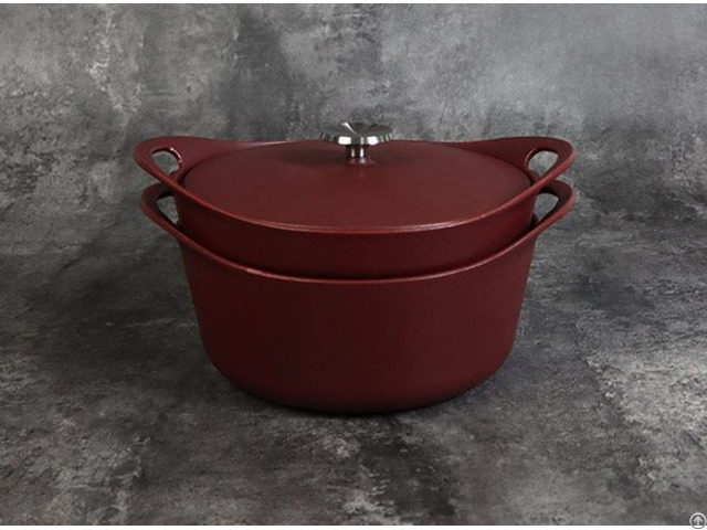 Matte Enamel Cast Iron Barbecue Dutch Oven Set