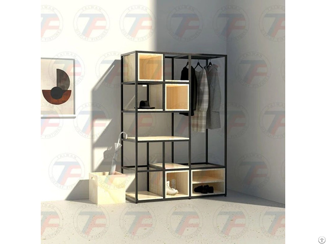 Storage Cabinet Home Custom Metal Frame Furniture