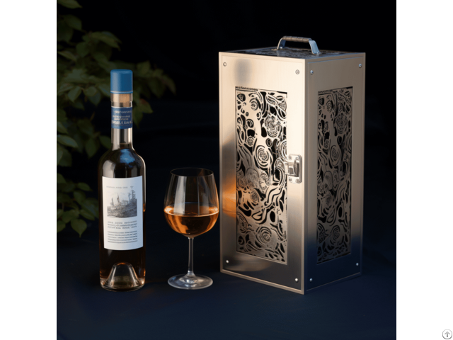 Fordico Custom Vintage Patterned Laser Whiskey Box