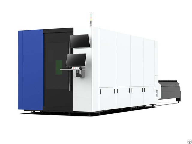 Enclosed Fiber Laser Cutting Machine With Double Table For Metals