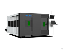 Enclosed Sheet And Tube Fiber Laser Cutting Machine With Double Platform