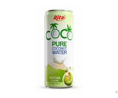 320ml Alu Can Coco 100% Coconut Water Matcha Flavour