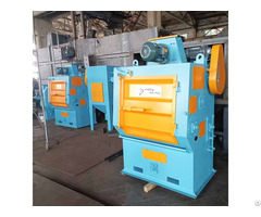 Q326 Tumble Belt Crawler Type Shot Blasting Machine To India For Rubber Industry