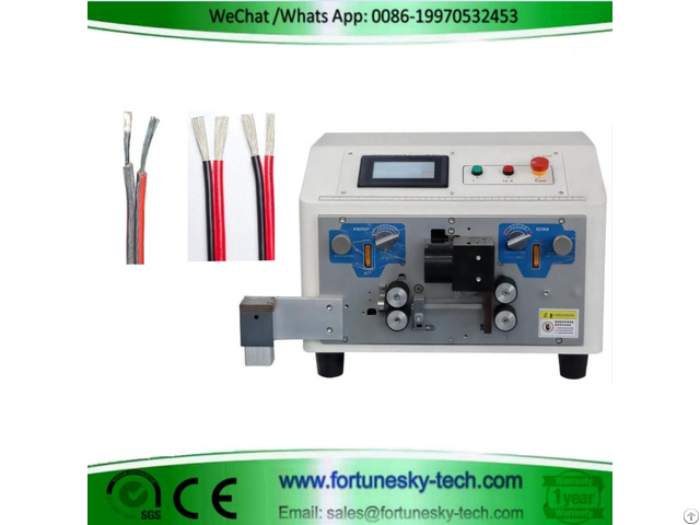 Automatic Double Parallel Wire Cutting Stripping Splitting Machine