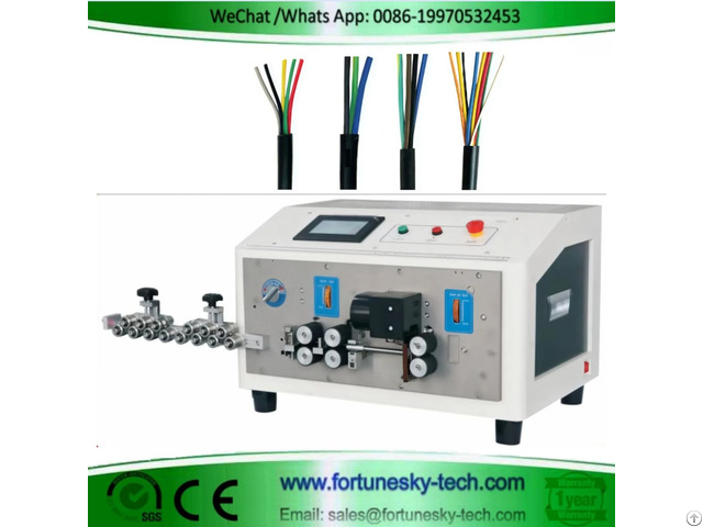 Automatic Sheathed Cable Cutting Sheath And Cores Stripping Machine