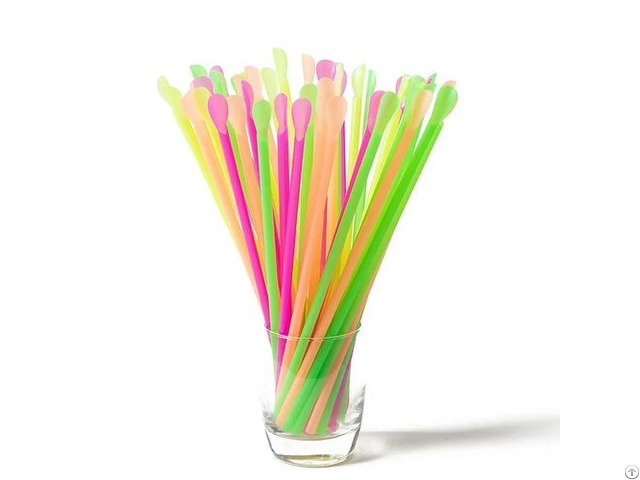 Colorful Spoon Drinking Straws