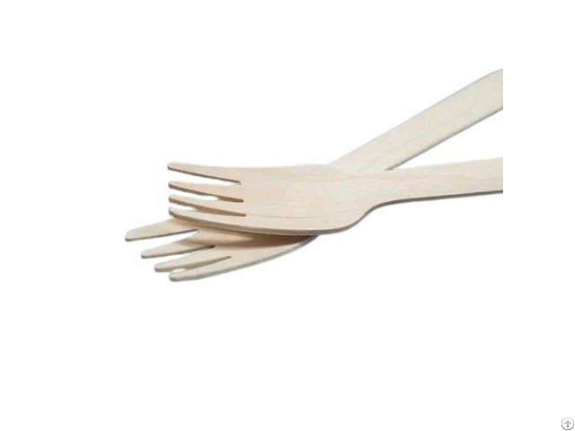 Portable Birch Wood Cutlery Set Wooden Spoon Knives Fork For Restaurants