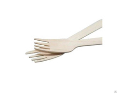 Portable Birch Wood Cutlery Set Wooden Spoon Knives Fork For Restaurants