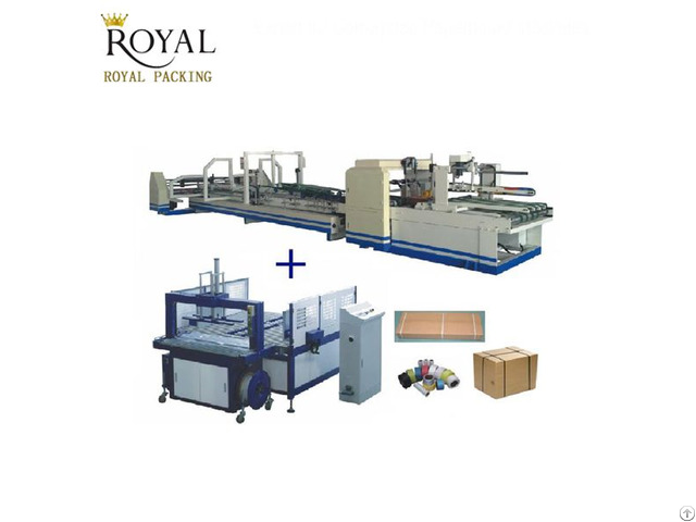 Mjzxj 1 Automatic Folder Gluer And Strapping Machine Mjzxj 1 Automatic Folder Gluer And Strapping Machine