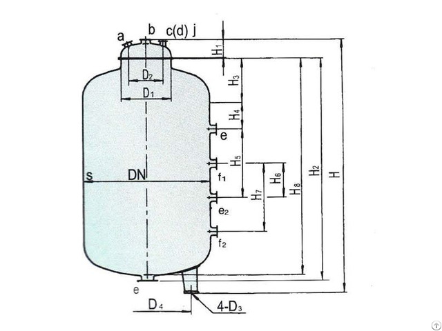 Glass Lined Closed Type Storage Tank 30000l