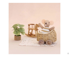 Miniature Dollhouse Furniture For Sale Mini Rattan Crib