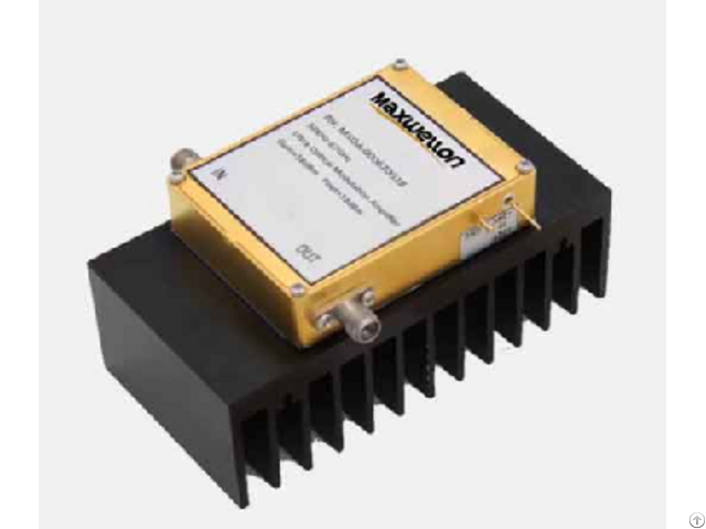 Broadband Optical Modulation Amplifier