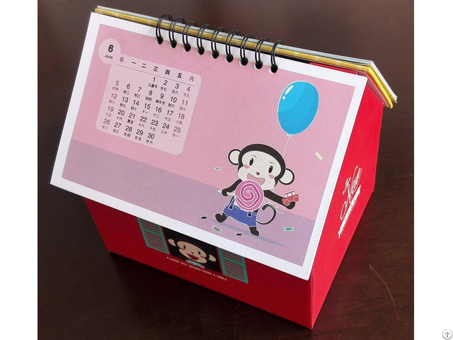 Desk Calendar With Foldable Holder