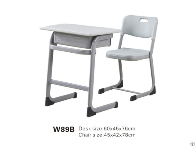 W89b Injection Molded Edge Sealed Student Desks And Chairs