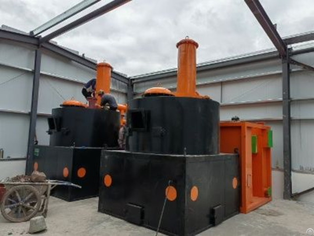 Low Temperature Magnetic Fumigation Waste Carbonization Processing Machine