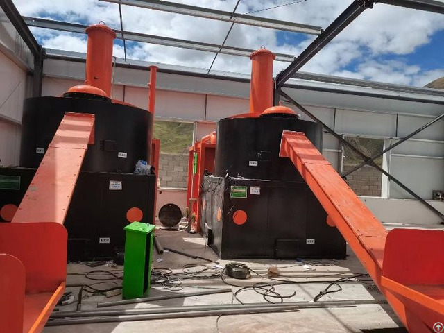 Low Temperature Magnetic Waste Pyrolysis Processing Machine