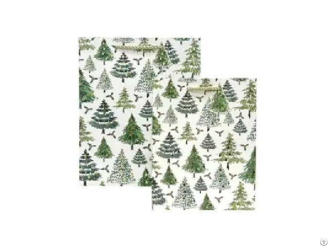 Fh 22016 New In Stock Gold Embossed Christmas Gift Bag