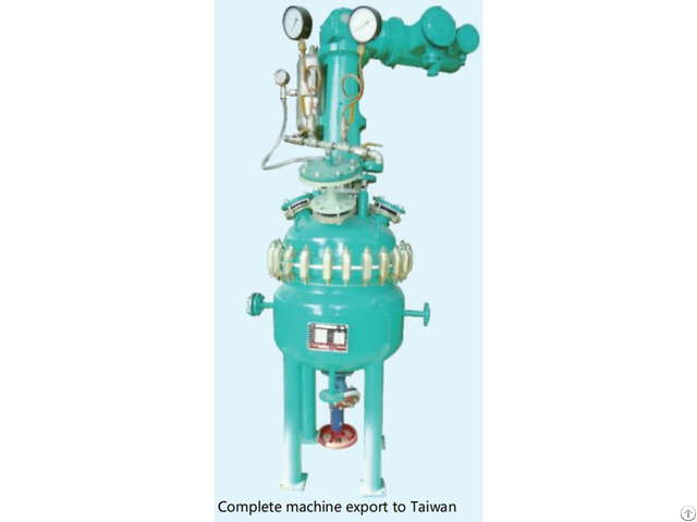 Glass Lined Reactor With A Half Coil Pipe Jacket