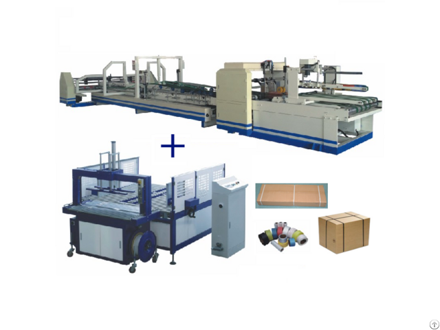 Automatic Folder Gluer And Strapping Machine