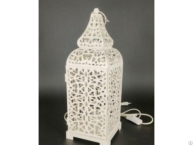 Handmade Morocco Modern Decorative Hollow Metal Outdoor Candle Lantern 148