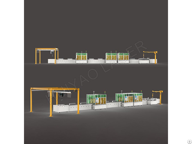 A Prismatic Lithium Battery Pack Assembly Line
