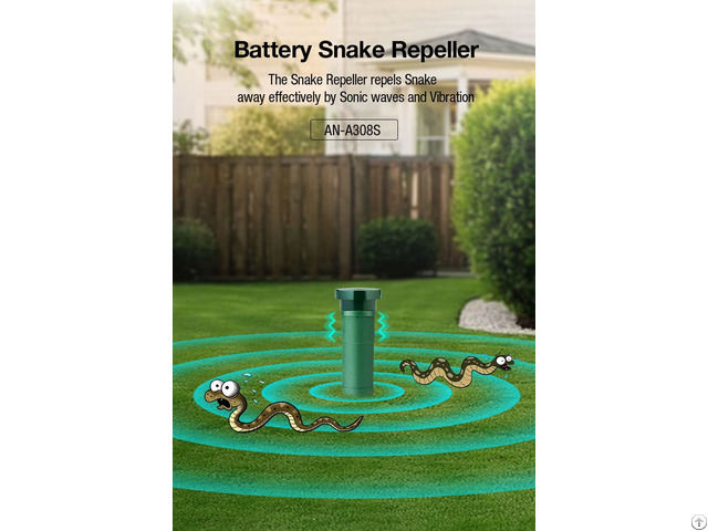 Battery Powered Solid State Ultrasonic Mouse Mole Repeller