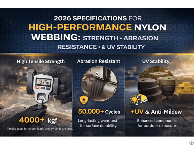 Specifications For High Performance Nylon Webbing 2026