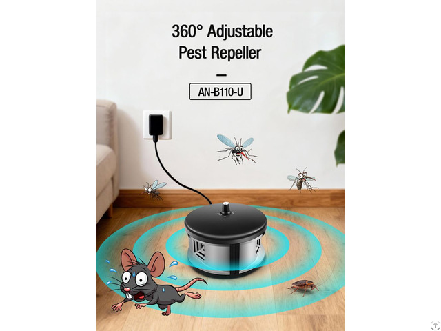 Three Speakers 360 Degree Electrical Ultrasonic Pest Repeller