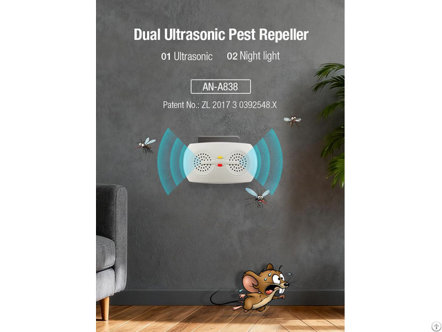 Home Electric Eco Friendly Abs Solid Pest Control