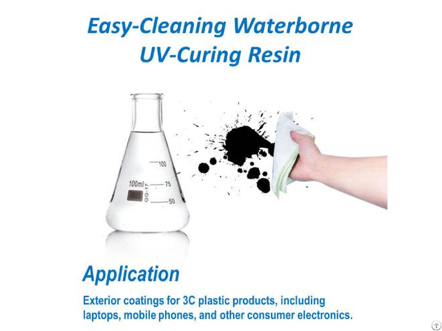 Easy Cleaning Silicone Modified Waterborne Uv Resin