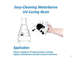 Easy Cleaning Silicone Modified Waterborne Uv Resin